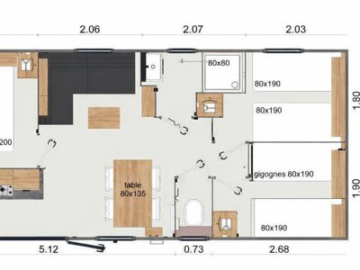 Cliquez pour découvrir toutes les photos de l'HÉBERGEMENT ! mobil-home - L'Isle Verte photo 2