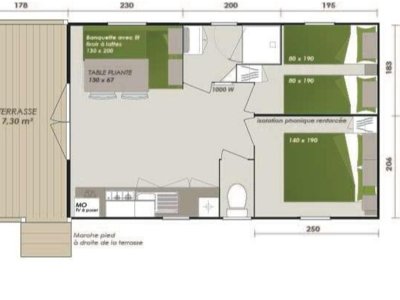 Cliquez pour découvrir toutes les photos de l'HÉBERGEMENT ! mobil-home - Ushuaïa Villages L'estuaire photo 3