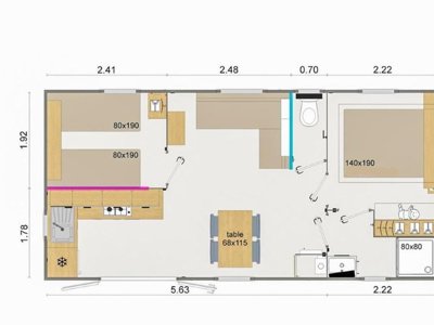Cliquez pour découvrir toutes les photos de l'HÉBERGEMENT ! mobil-home - Flower Loire Et Châteaux photo 12