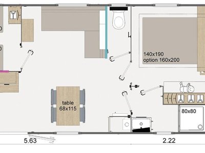 Cliquez pour découvrir toutes les photos de l'HÉBERGEMENT ! mobil-home - Flower Loire Et Châteaux photo 5