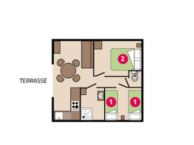 Cliquez pour découvrir toutes les photos de l'HÉBERGEMENT ! chalet - Les Chalands Fleuris photo 3