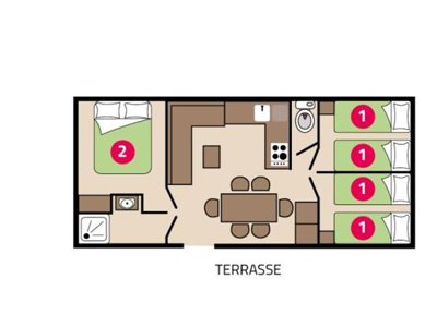 Cliquez pour découvrir toutes les photos de l'HÉBERGEMENT ! mobil-home - La Mignardiere photo 3