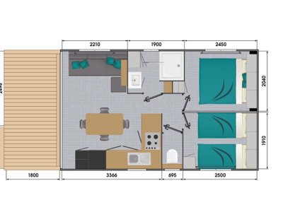 Cliquez pour découvrir toutes les photos de l'HÉBERGEMENT ! mobil-home - Le Beaupré photo 9