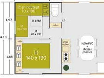 Cliquez pour découvrir toutes les photos de l'HÉBERGEMENT ! mobil-home - Le Beaupré photo 6