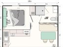 Cliquez pour découvrir toutes les photos de l'HÉBERGEMENT ! mobil-home - camping Flower Du Port Caroline photo 2