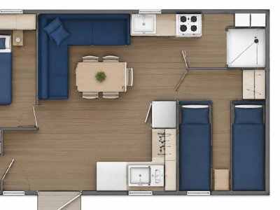 Cliquez pour découvrir toutes les photos de l'HÉBERGEMENT ! mobil-home - Les Genêts photo 5
