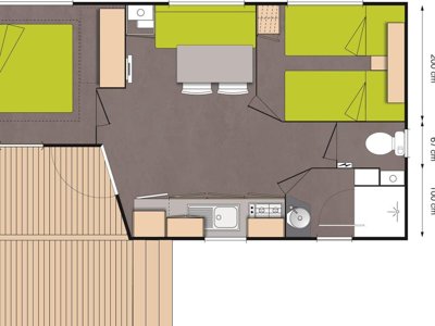Cliquez pour découvrir toutes les photos de l'HÉBERGEMENT ! mobil-home - Le Goh Velin photo 7