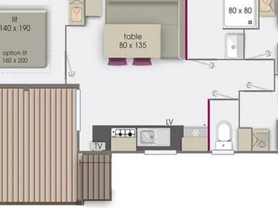 Cliquez pour découvrir toutes les photos de l'HÉBERGEMENT ! mobil-home - Du Goh'velin photo 3