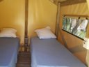 Cliquez pour découvrir toutes les photos de l'HÉBERGEMENT ! bungalow toilé - camping Le Tindio photo 4