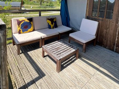 Cliquez pour découvrir toutes les photos de l'HÉBERGEMENT ! tente - Lodges De Blois Chambord photo 3