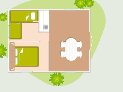 Cliquez pour découvrir toutes les photos de l'HÉBERGEMENT ! bungalow toilé - Les Bruyères Carnac photo 8