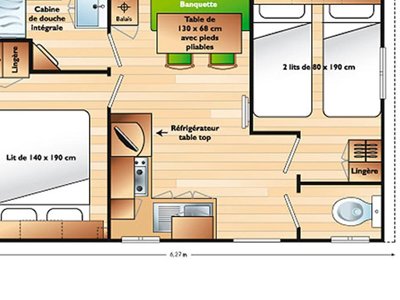 Cliquez pour découvrir toutes les photos de l'HÉBERGEMENT ! mobil-home - Les Pirates De Carnac photo 6