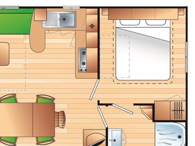 Cliquez pour découvrir toutes les photos de l'HÉBERGEMENT ! mobil-home - Les Pirates De Carnac photo 9