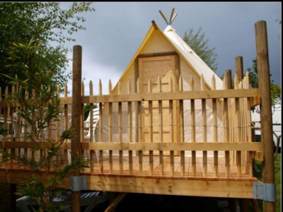 tente en toile et bois - De Rhuys - Paradis photo 2