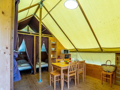 tente en toile et bois - Les Ballastières - Vosges Du Sud photo 3