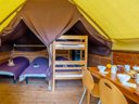 Cliquez pour découvrir toutes les photos de l'HÉBERGEMENT ! tente en toile et bois - camping Les Ballastières - Vosges Du Sud photo 6