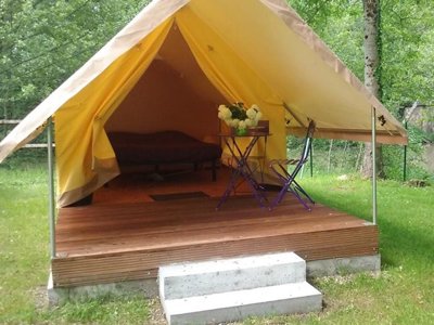 tente en toile et bois - Des Lancières photo 2