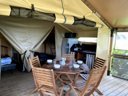 Cliquez pour découvrir toutes les photos de l'HÉBERGEMENT ! tente en toile et bois - camping La Plage photo 2