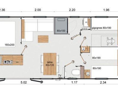 Cliquez pour découvrir toutes les photos de l'HÉBERGEMENT ! mobil-home - De Keralouet photo 6