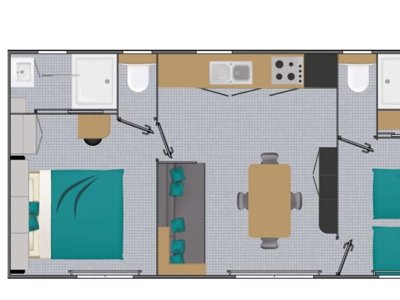 mobil-home - Le Cabellou Plage photo 7