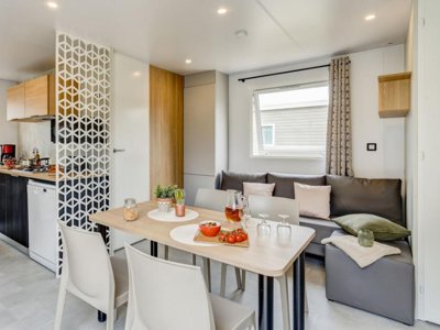 Cliquez pour découvrir toutes les photos de l'HÉBERGEMENT ! mobil-home - Le Cabellou Plage photo 2