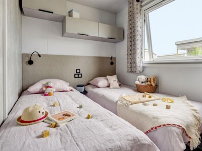 Cliquez pour découvrir toutes les photos de l'HÉBERGEMENT ! mobil-home - Le Cabellou Plage photo 3