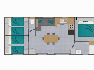mobil-home - Le Cabellou Plage photo 7