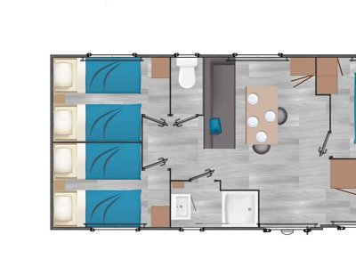 Cliquez pour découvrir toutes les photos de l'HÉBERGEMENT ! mobil-home - Le Cabellou Plage photo 4