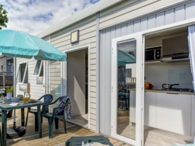 Cliquez pour découvrir toutes les photos de l'HÉBERGEMENT ! mobil-home - Le Cabellou Plage photo 6