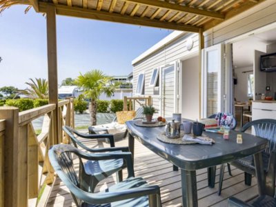 Cliquez pour découvrir toutes les photos de l'HÉBERGEMENT ! mobil-home - Le Cabellou Plage photo 5