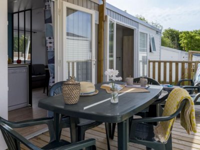 Cliquez pour découvrir toutes les photos de l'HÉBERGEMENT ! mobil-home - Le Cabellou Plage photo 4