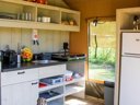 tente en toile et bois - camping Le Lac O Fées photo 7