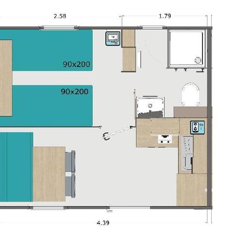 Cliquez pour découvrir toutes les photos de l'HÉBERGEMENT ! mobil-home - Domaine Les Peupliers photo 3