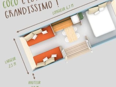 Cliquez pour découvrir toutes les photos de l'HÉBERGEMENT ! bungalow toilé - La Riviere D'Argent photo 2