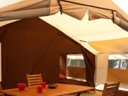 Cliquez pour découvrir toutes les photos de l'HÉBERGEMENT ! tente en toile et bois - camping La Riviere D'Argent photo 5