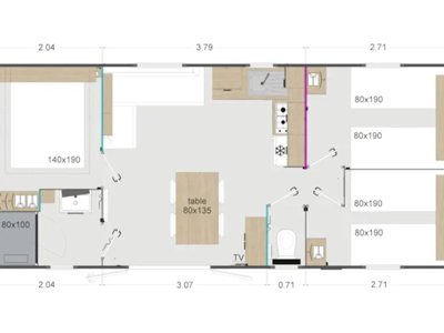 Cliquez pour découvrir toutes les photos de l'HÉBERGEMENT ! mobilhome - Bellevue photo 7