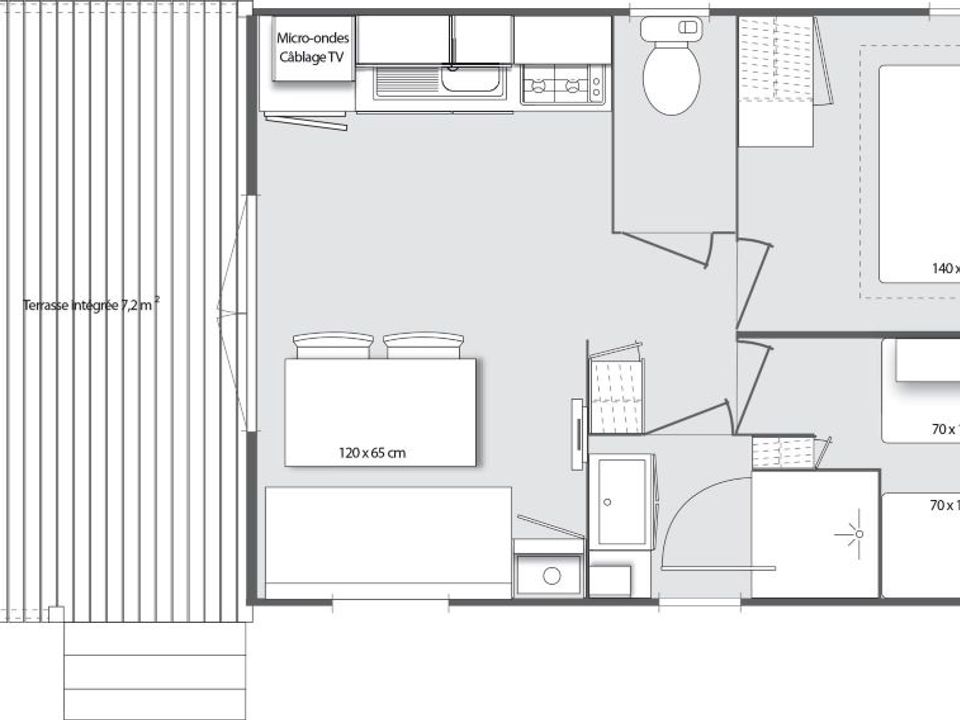 Cliquez pour découvrir toutes les photos de l'HÉBERGEMENT ! mobil-home - camping Flower De La Forêt photo 4