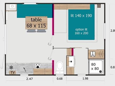 Cliquez pour découvrir toutes les photos de l'HÉBERGEMENT ! mobil-home - Mirabel Les Mielles photo 9
