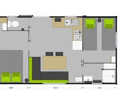 Cliquez pour découvrir toutes les photos de l'HÉBERGEMENT ! mobil-home - La Touesse Camping photo 6