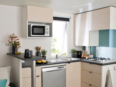 Cliquez pour découvrir toutes les photos de l'HÉBERGEMENT ! mobil-home - La Touesse Camping photo 2