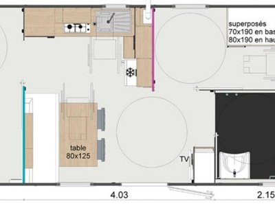 mobil-home - Des Hautes Grées photo 8