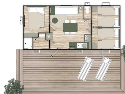 Cliquez pour découvrir toutes les photos de l'HÉBERGEMENT ! mobil-home - Le Brabois photo 2