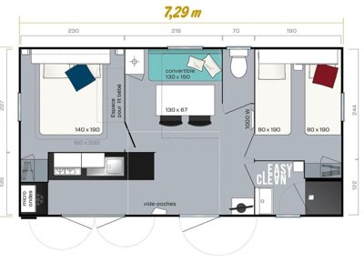 Cliquez pour découvrir toutes les photos de l'HÉBERGEMENT ! mobil-home - Bel Air Villages - La Pointe De Roscoff photo 2