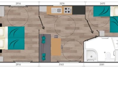 Cliquez pour découvrir toutes les photos de l'HÉBERGEMENT ! mobil-home - Bel Air Villages - La Pointe De Roscoff photo 4