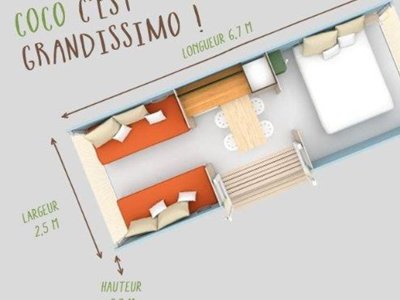 Cliquez pour découvrir toutes les photos de l'HÉBERGEMENT ! bungalow toilé - Le Picard photo 7