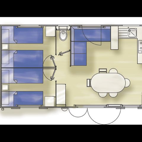 Cliquez pour découvrir toutes les photos de l'HÉBERGEMENT ! mobil-home - Les Peupliers photo 2