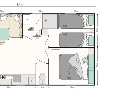 Cliquez pour découvrir toutes les photos de l'HÉBERGEMENT ! mobil-home - La Prairie photo 4