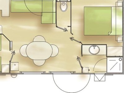 Cliquez pour découvrir toutes les photos de l'HÉBERGEMENT ! mobil-home - Flower Les Aubepines photo 9