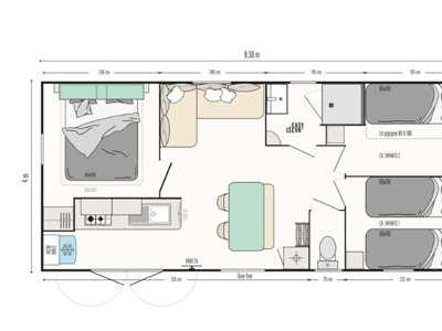 mobil-home - Des Roses - Paradis photo 1