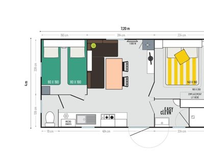 Cliquez pour découvrir toutes les photos de l'HÉBERGEMENT ! mobil-home - Le Clos Des Genêts photo 5